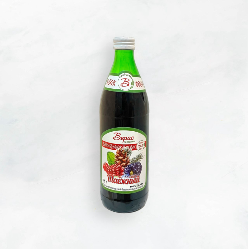 ТАЕЖНЫЙ СБОР Напиток газированный стекло 0,5л ТМ Верас Ессентуки