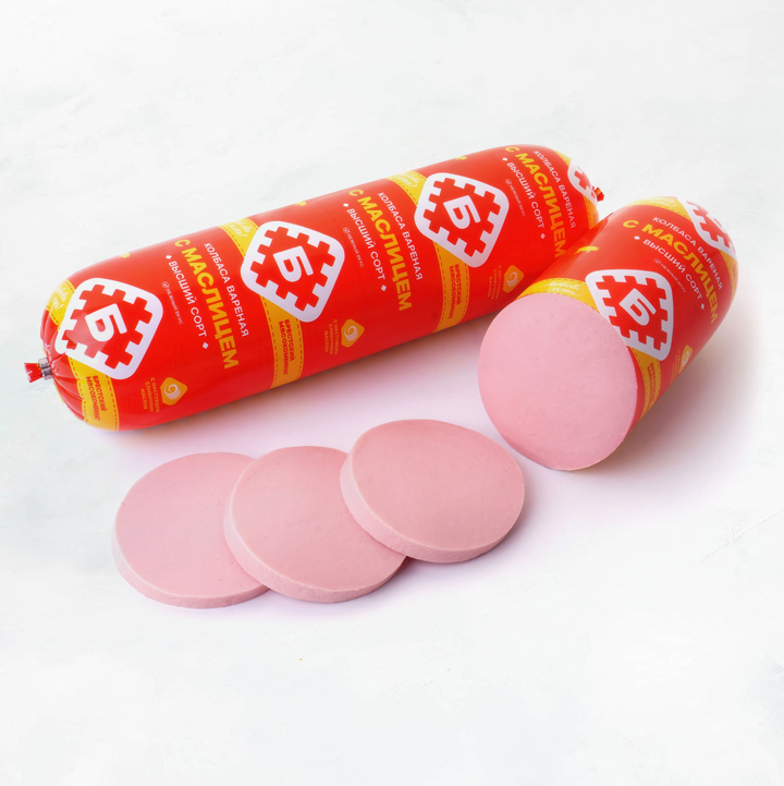 Колбаса вар. С маслицем" в/с Брестский МК