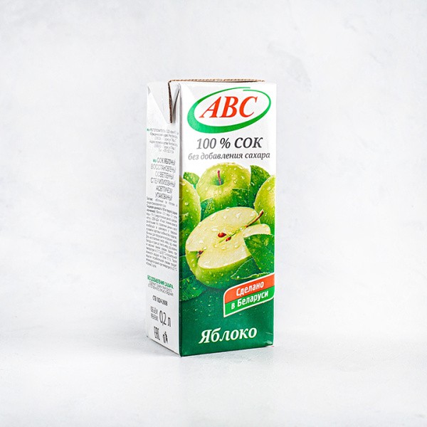 Сок 0,2 Яблочный 1/27 АВС 