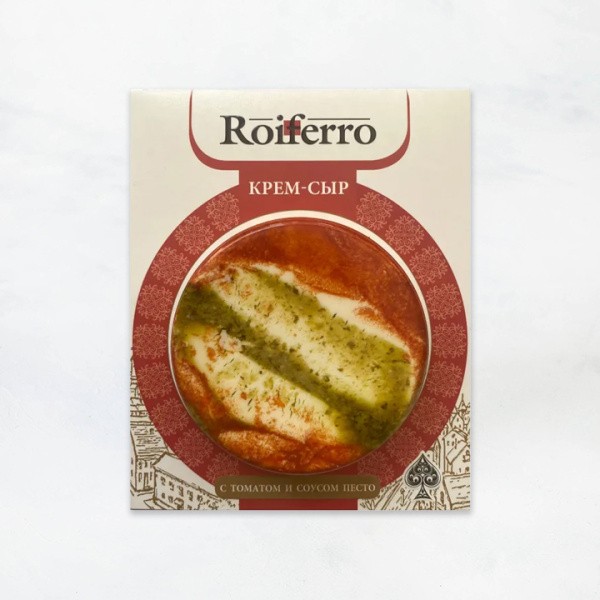 Крем-сыр с томатом и соусом песто 69% 120г*12 ТМ Roiferro РФ