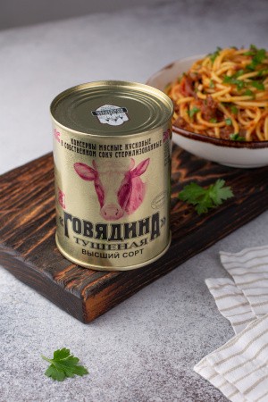 Говядина тушенная в/с гост 338г Калинковичский МК