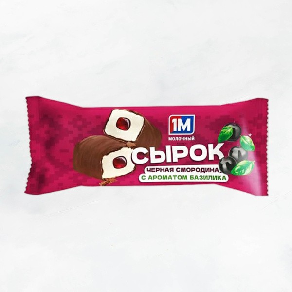 Сырок с черн.смород и базилик творож. глазир. 20% 45г Минский1