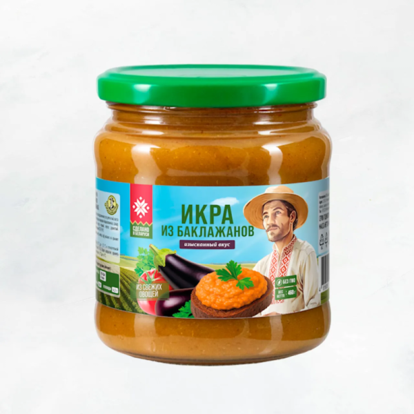 Икра из баклажанов ст/б 460г/12 шт Быховский КЗ