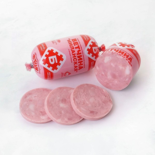 Ветчина "Миланская" изд. колб. вар. мясн. 480г Брестский МК