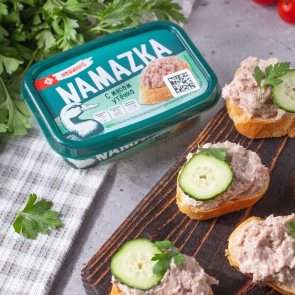 Намазка с мясом утенка изд мясо-раст вар. 150г Брестский МК