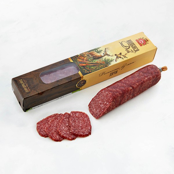 с/к Сервелат ОХОТНИЧИЙ особый колбаса б/с фикс вес 270г вак Гродно 