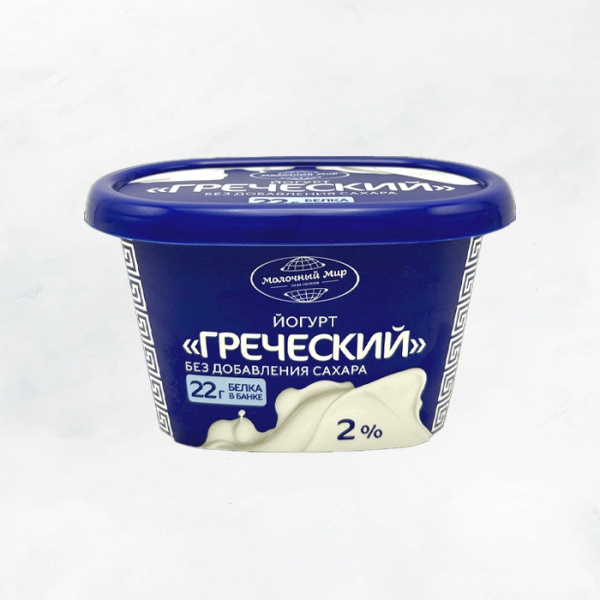 Йогурт "Греческий" 280 г 2% Молочный мир