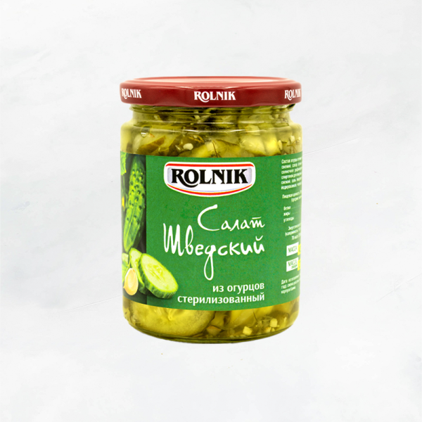 Салат Шведский из огурцов 420г РБ Рольник