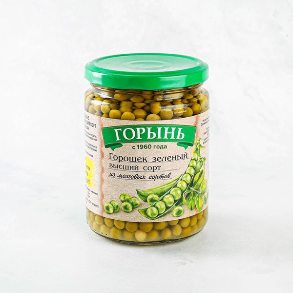 Горошек консервированный ст.банка 450мл Горынь
