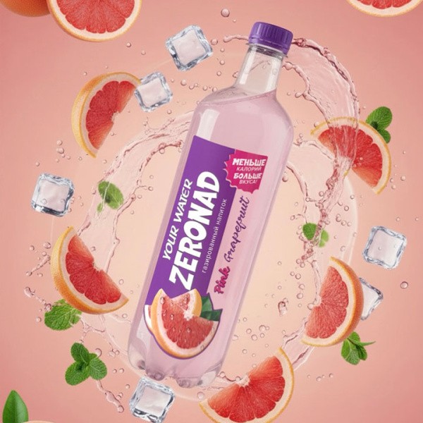 Н-к Зеронад вкус ГРЕЙПФРУТ "YW" газ 1л 