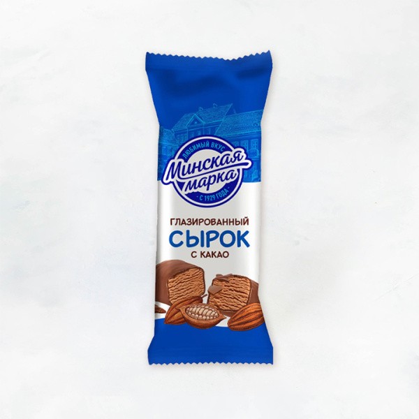 Сырок с какао творож. глазир.23% 45г Минская марка