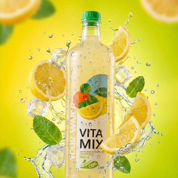 Н-к VitaMix вкус лимона и мяты "YW" негаз.1л